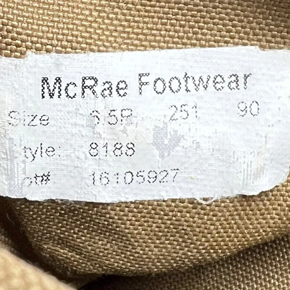 McRae Men 8188 Coyote Vibram Ripple Sole Hot Weather Combat Boot Size 6.5 R  EXC